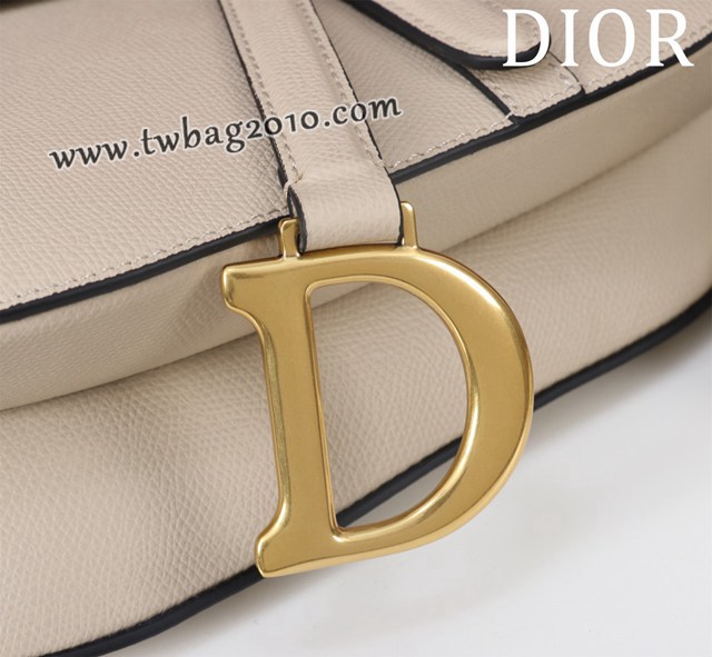 Dior专柜新款迪奥高仿原单长肩带大小号牛皮马鞍包手拎斜挎包 djfk1796
